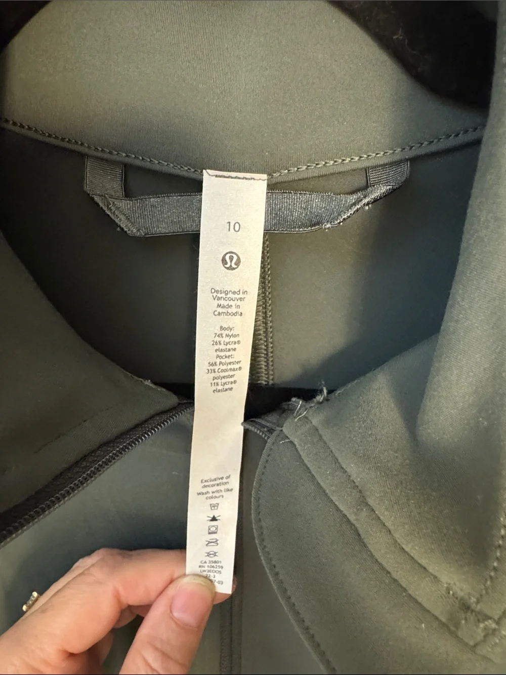 lululemon athletica Slate Green Full-Zip Utility Jacket
